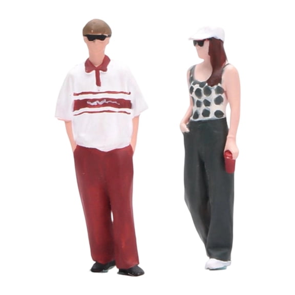 JunZheHub 1/64 People Figures Figurines Collectibles Human Models Man Woman Miniatures for