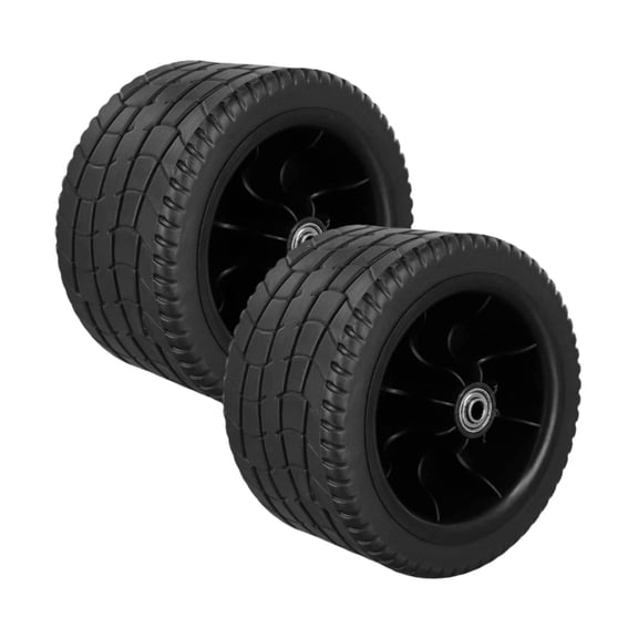 JunZheHub 2 Pieces Folding Wagon Replacement Wheels Camping Cart Tires for Grass Sand Road 7in Tank 0.8cm