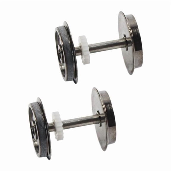 JunZheHub 2x2Pcs Metal DC Wheels Spare Part HO Scale Wheel for 1/87 Railway Modification 2 Pcs