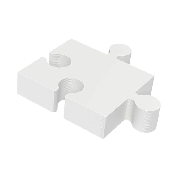 JunZheHub 30 Pieces Puzzle Pieces White Cardboard Party Favors Creative Projects for Adult