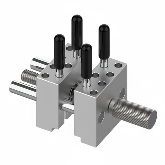 JunZheHub Model Making Holding Tool Multi-Function Miniature Bench Clamp CNC Machined Handheld Pin Vise for Hobbyists, DIY Enthusiasts Silver
