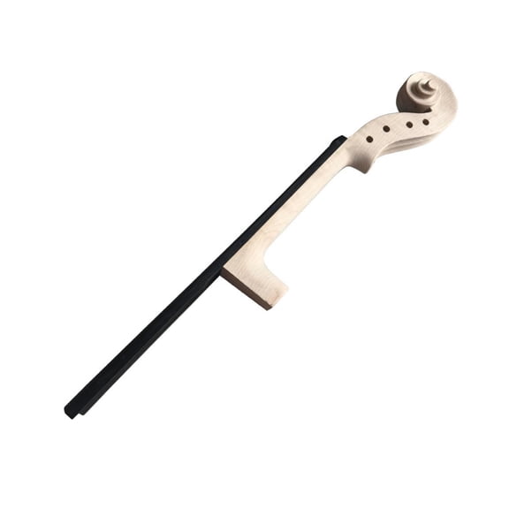 JunZheHub Violin Neck with Fingerboard Unfinished Violin Neck with Head Unvarnished Instrument Part for Luthiers, Luthier Workshop 1-8