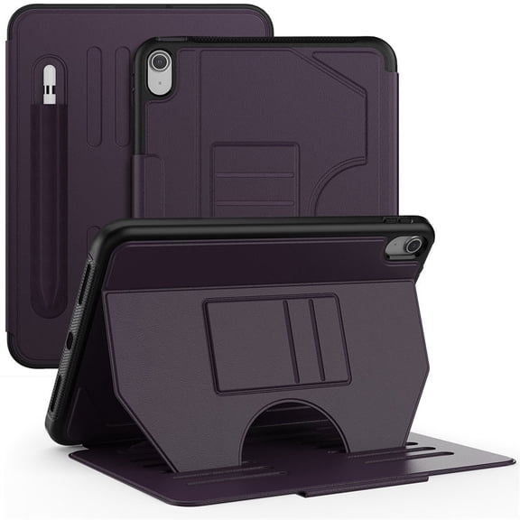 Junayo Case for iPad 10th Gen 10.9 inch 2022 Strong Magnetic Auto Sleep Shockproof Case with Multi-Angles Stand Pen Holder Card Slot