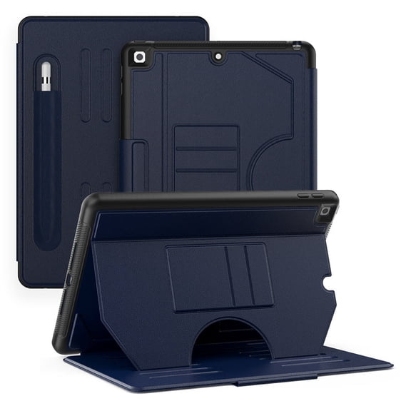 Junayo Case for iPad 7th/8th/9th Gen 10.2 inch Strong Magnetic Auto Sleep Shockproof Case with Multi-Angles Stand Pen Holder Card Slot