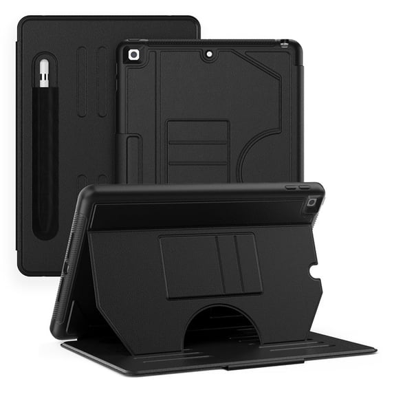 Junayo Case for iPad 7th/8th/9th Gen 10.2 inch Strong Magnetic Auto Sleep Shockproof Case with Multi-Angles Stand Pen Holder Card Slot