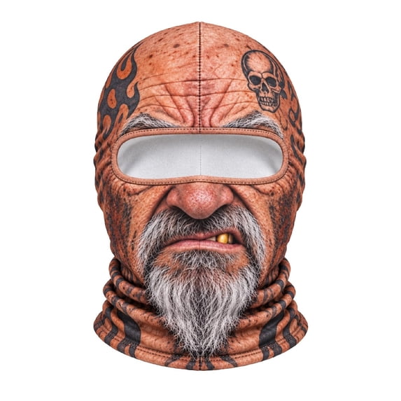 Junboys Novelty Full Face Ski Mask for Men and Women, 3D Print Winter ...