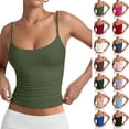 thumbnail image 1 of Junboys Slim-Fit Tank Tops for Women - Sleeveless V-Neck Camisole with Fitted Silhouette, Trendy Basic Top for Hot Girl Style, Perfect for Clubbing,Royal Blue XL, 1 of 6