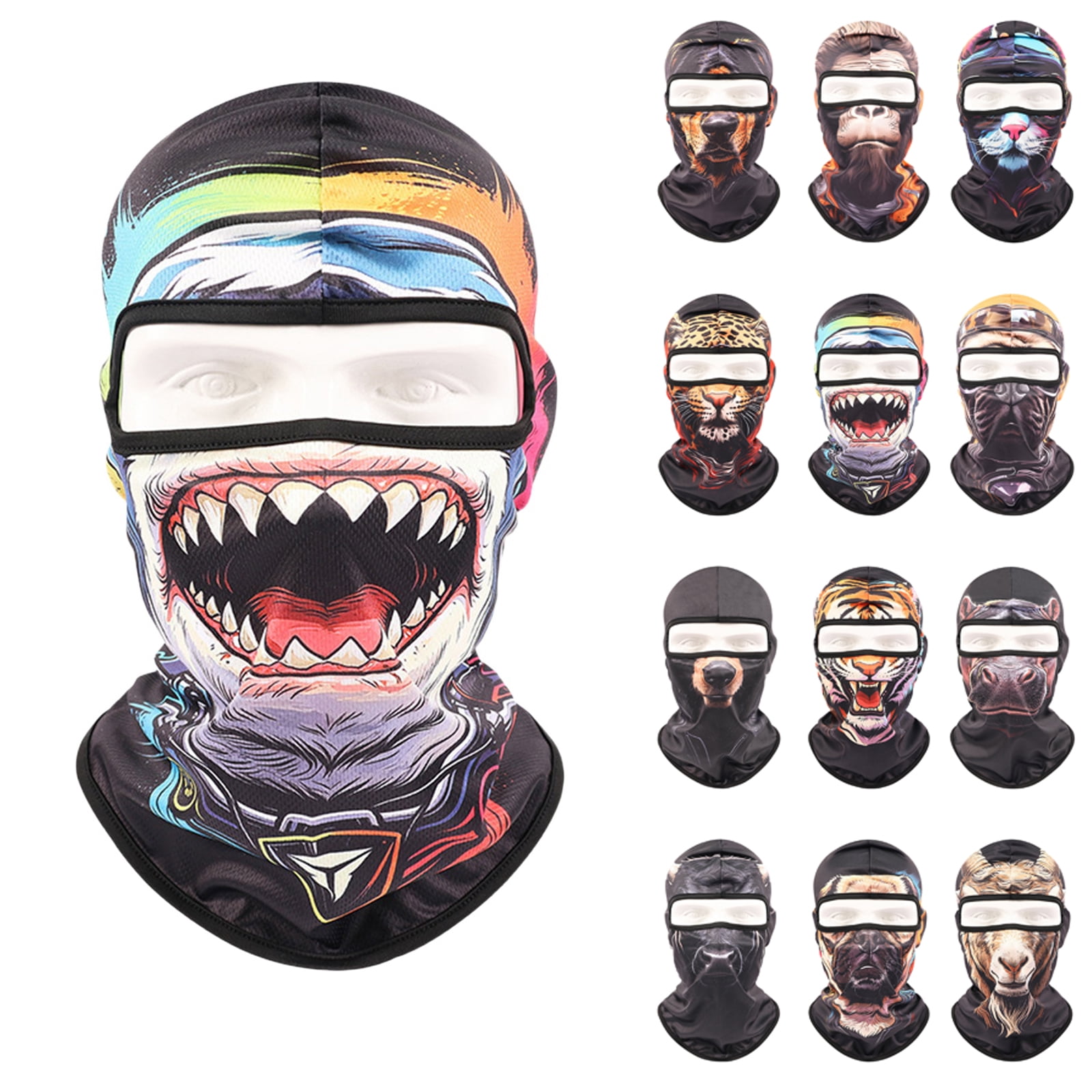 Junboys Unisex Windproof Face Mask, Neck Gaiter Full Face Mask ...