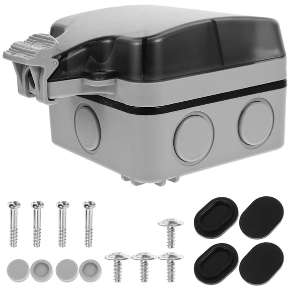 Weatherproof Outdoor Electrical Box for Electronic Projects Made of ABS and Rubber Materials