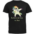thumbnail image 1 of June Birthday Dabbing Unicorn Sunglasses Mens T Shirt Black LG, 1 of 1