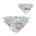 thumbnail image 1 of Erizteya June Birthstone Pearl, Alexandrite Sterling Silver Heart Charm Necklace Pendant, 1 of 6