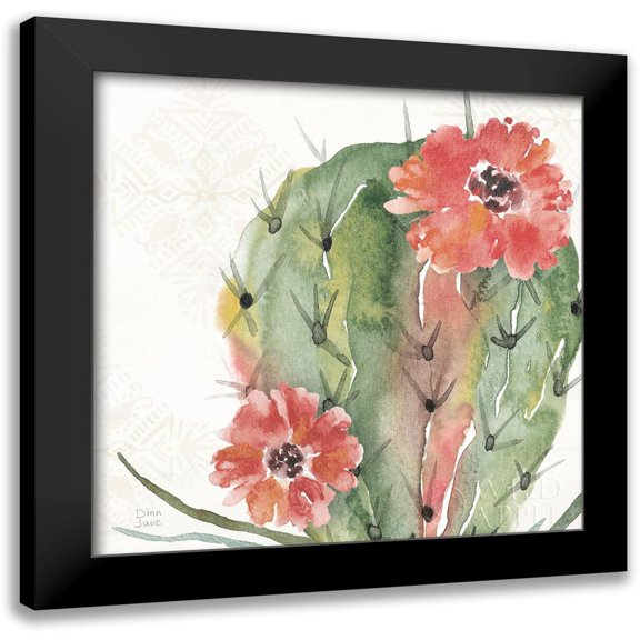 June, Dina 12x12 Black Modern Framed Museum Art Print Titled - Sweet Southwest V
