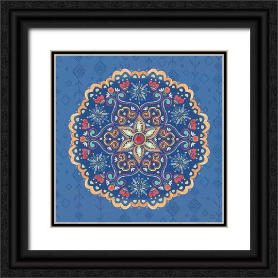 June, Dina 12x12 Black Ornate Wood Framed with Double Matting Museum Art Print Titled - Sweet and Spicy IX
