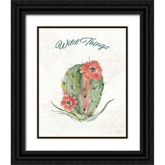June, Dina 12x14 Black Ornate Wood Framed with Double Matting Museum Art Print Titled - Sweet Southwest XII