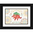 thumbnail image 1 of June, Dina 14x11 Black Ornate Wood Framed with Double Matting Museum Art Print Titled - Sweet and Spicy I, 1 of 4