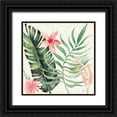 thumbnail image 1 of June, Dina 15x15 Black Ornate Wood Framed with Double Matting Museum Art Print Titled - Paradise Petals II, 1 of 4
