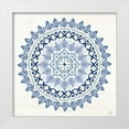 thumbnail image 1 of June, Dina 15x15 White Modern Wood Framed Museum Art Print Titled - Indigo Splash IV, 1 of 4
