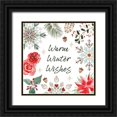 thumbnail image 1 of June, Dina 20x20 Black Ornate Wood Framed with Double Matting Museum Art Print Titled - Winter Moment VI on White, 1 of 4