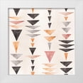 thumbnail image 1 of June, Dina 26x26 White Modern Wood Framed Museum Art Print Titled - Kasbah Crush Pattern IIA, 1 of 4