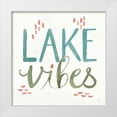 thumbnail image 1 of June, Dina 26x26 White Modern Wood Framed Museum Art Print Titled - Lake Love VIII, 1 of 4