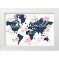 thumbnail image 1 of June, Dina 32x23 White Modern Wood Framed Museum Art Print Titled - Moroccan Bouquet I, 1 of 4