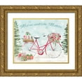 thumbnail image 1 of June, Dina 32x26 Gold Ornate Wood Framed with Double Matting Museum Art Print Titled - Holiday Ride II, 1 of 4