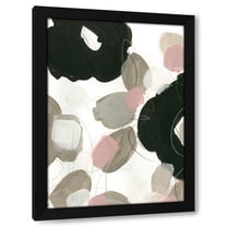 June Erica Vess 11x14 Black Modern Wood Framed Wall Art Titled - Custom Kinetic Flora IV