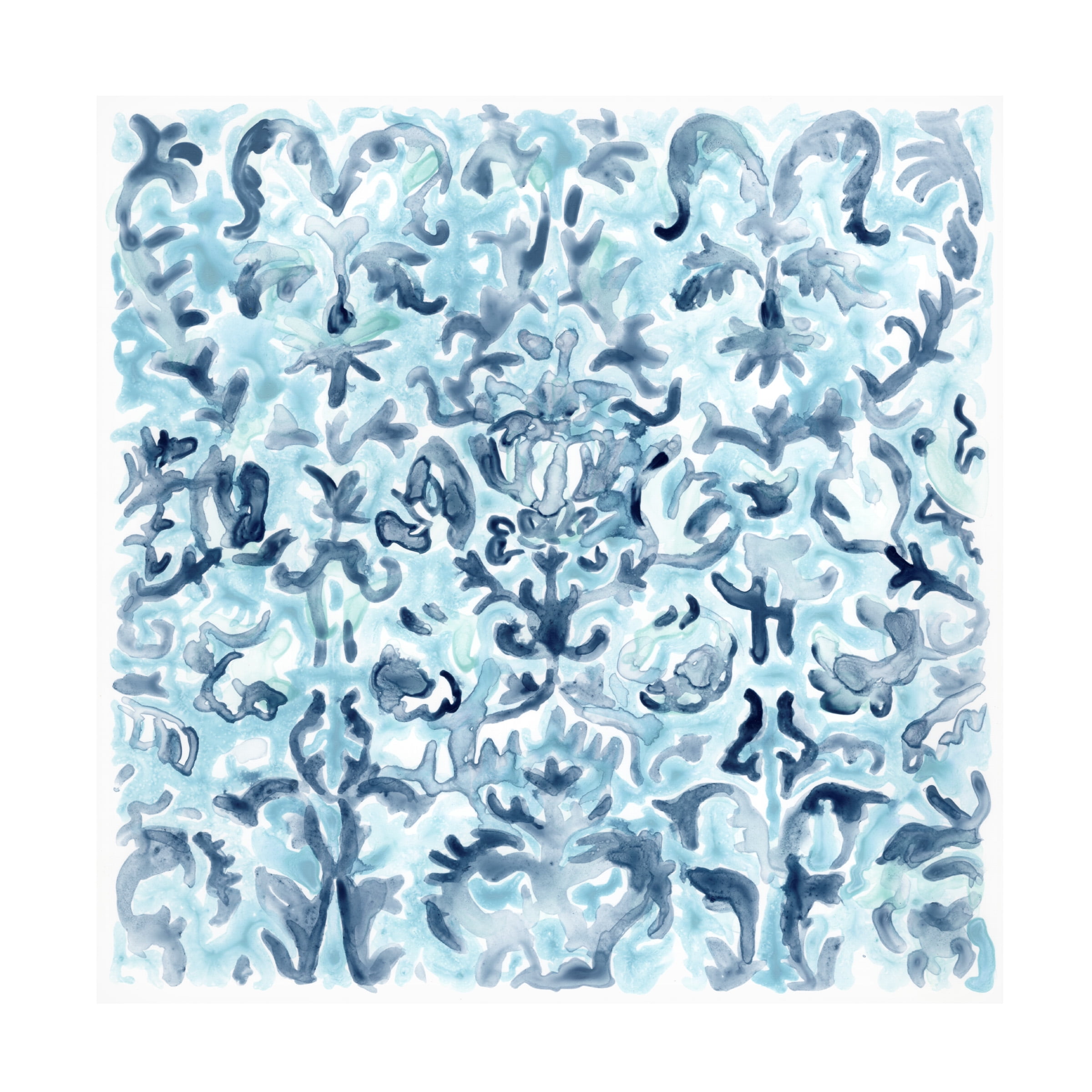 June Erica Vess 'Azure Mosaic Tile III' Canvas Art