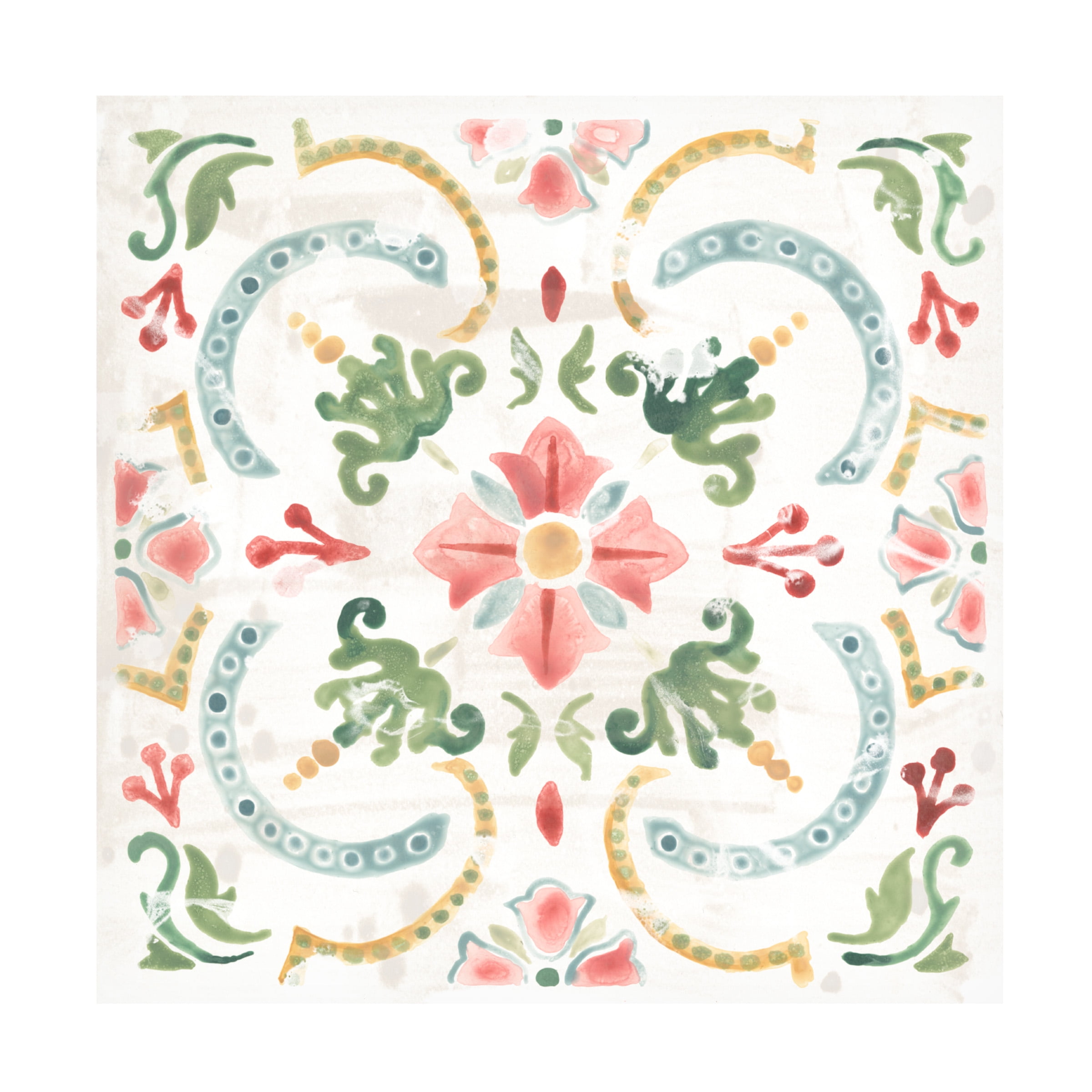 June Erica Vess 'Boho Tile IV' Canvas Art