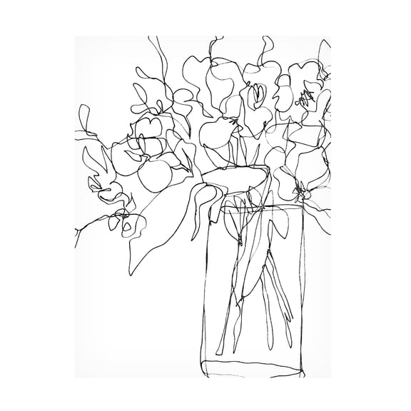 June Erica Vess 'Contour Bouquet II' Canvas Art
