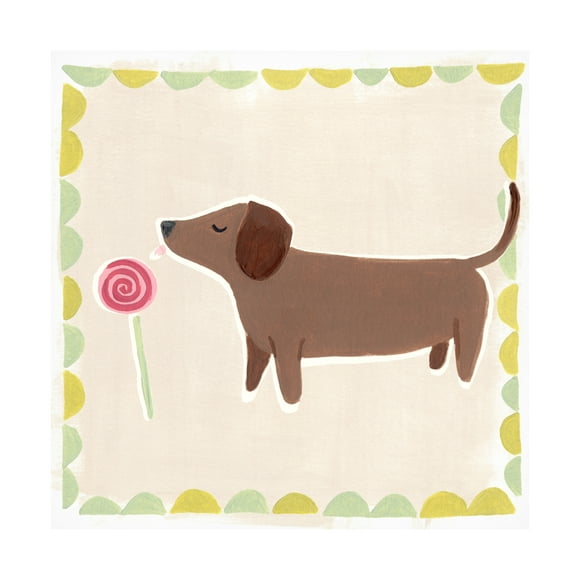 June Erica Vess 'Dachshund Delight I' Canvas Art