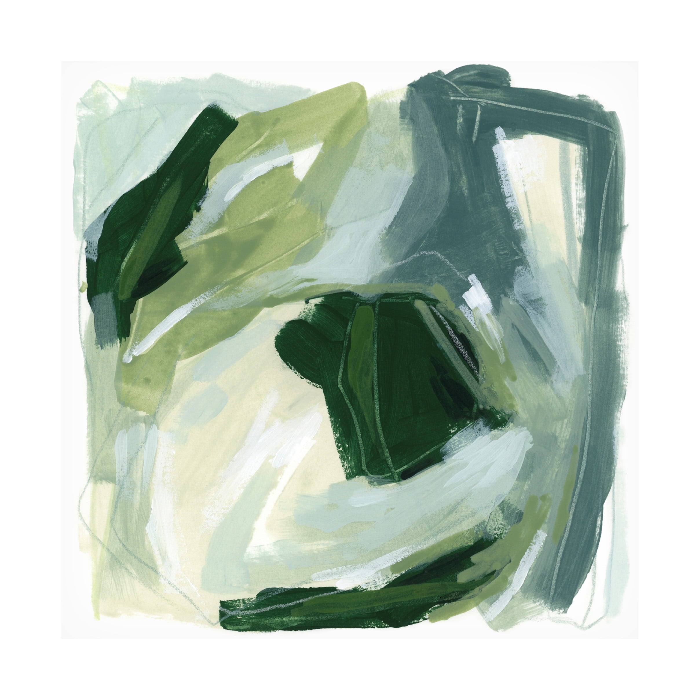 June Erica Vess 'Emerald Spin I' Canvas Art