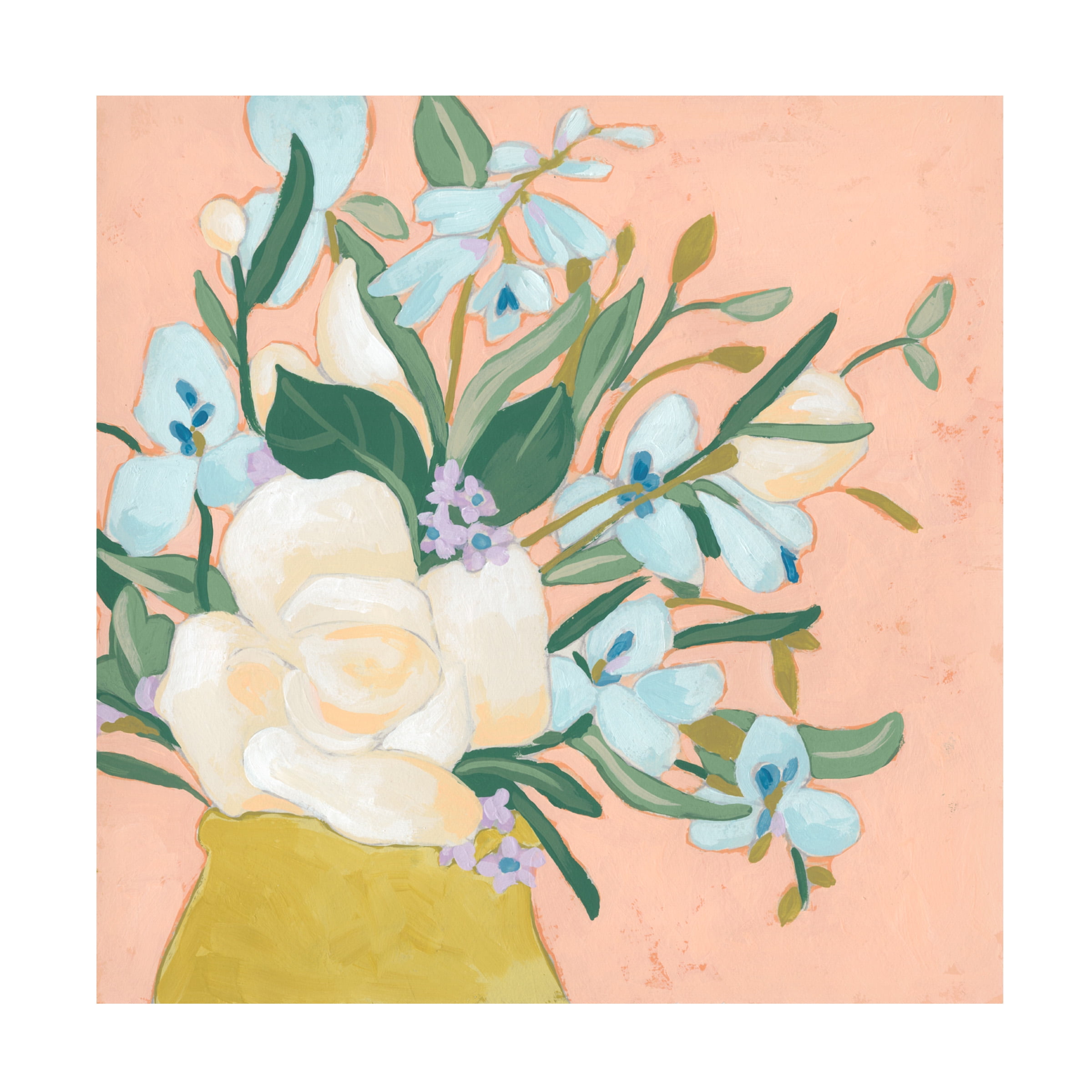 June Erica Vess 'Floral Allure I' Canvas Art