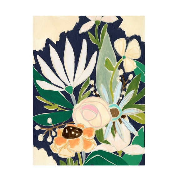 June Erica Vess 'Floral Interim II' Canvas Art