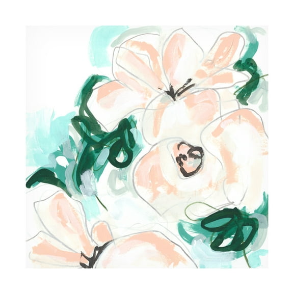 June Erica Vess 'Floral Rhythm II' Canvas Art