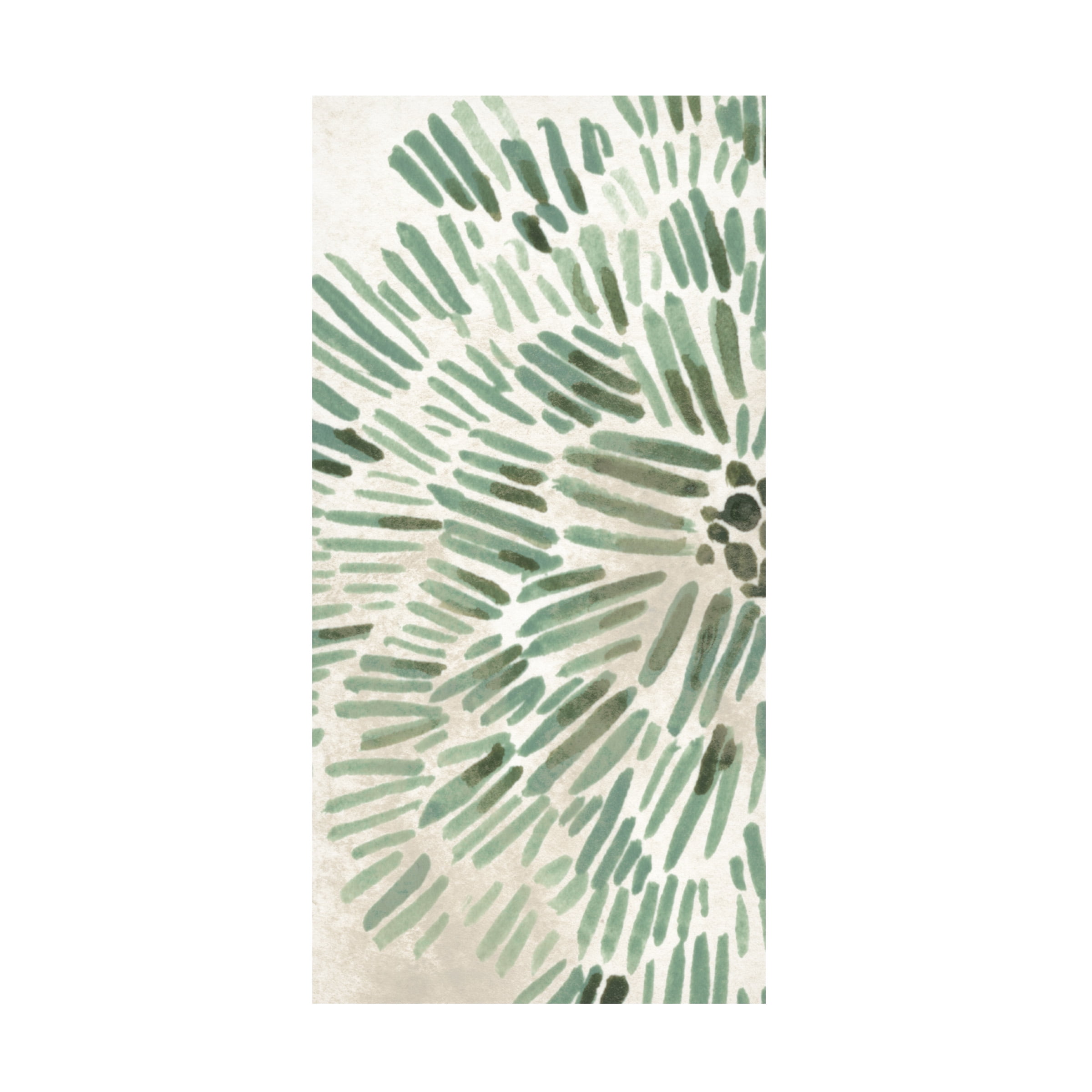 June Erica Vess 'Green Flowerhead I' Canvas Art