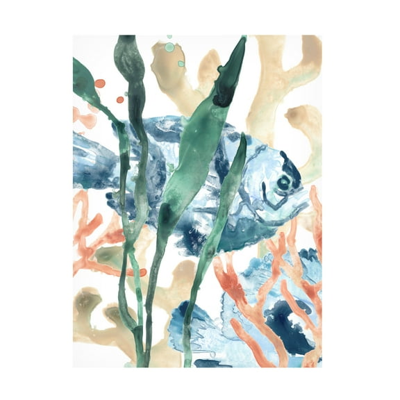 June Erica Vess 'In the Kelp I' Canvas Art