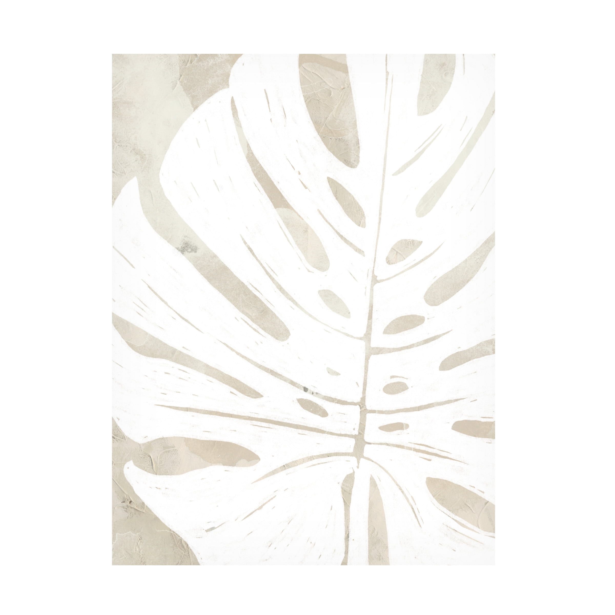 June Erica Vess 'Linen Tropical Silhouette I' Canvas Art