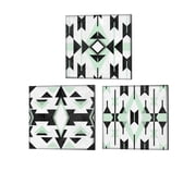 June Erica Vess 'Modern Aztec Motif' Canvas Art Set of 3