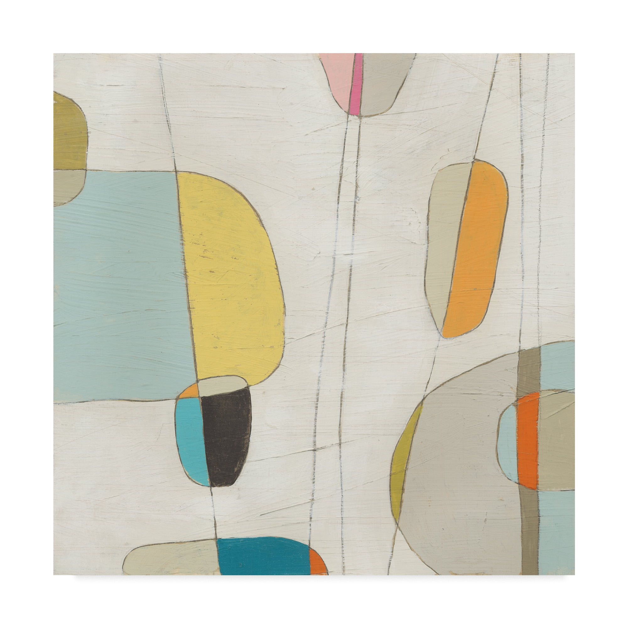June Erica Vess 'Molecular Motion I' Canvas Art