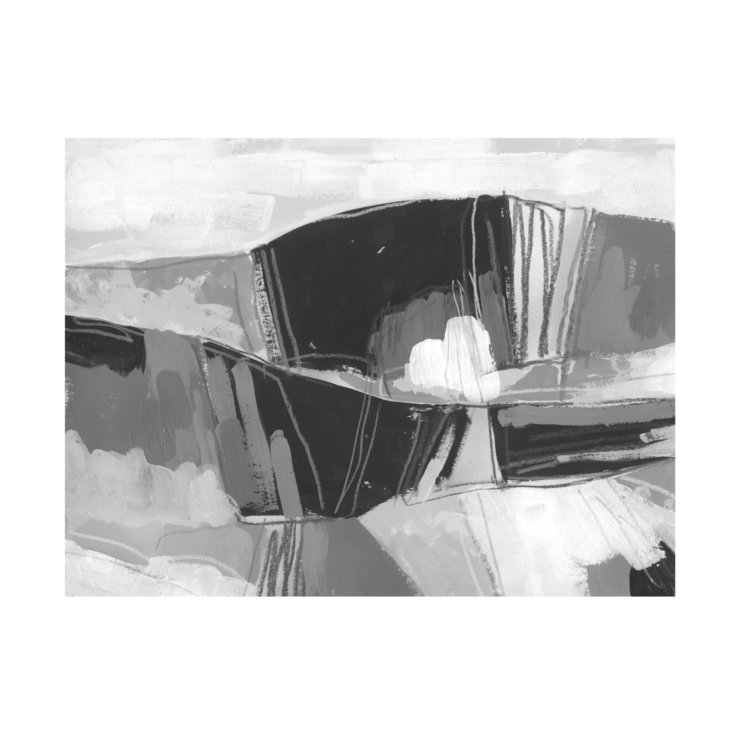 June Erica Vess 'Neutral Landscape Sketch I' Canvas Art