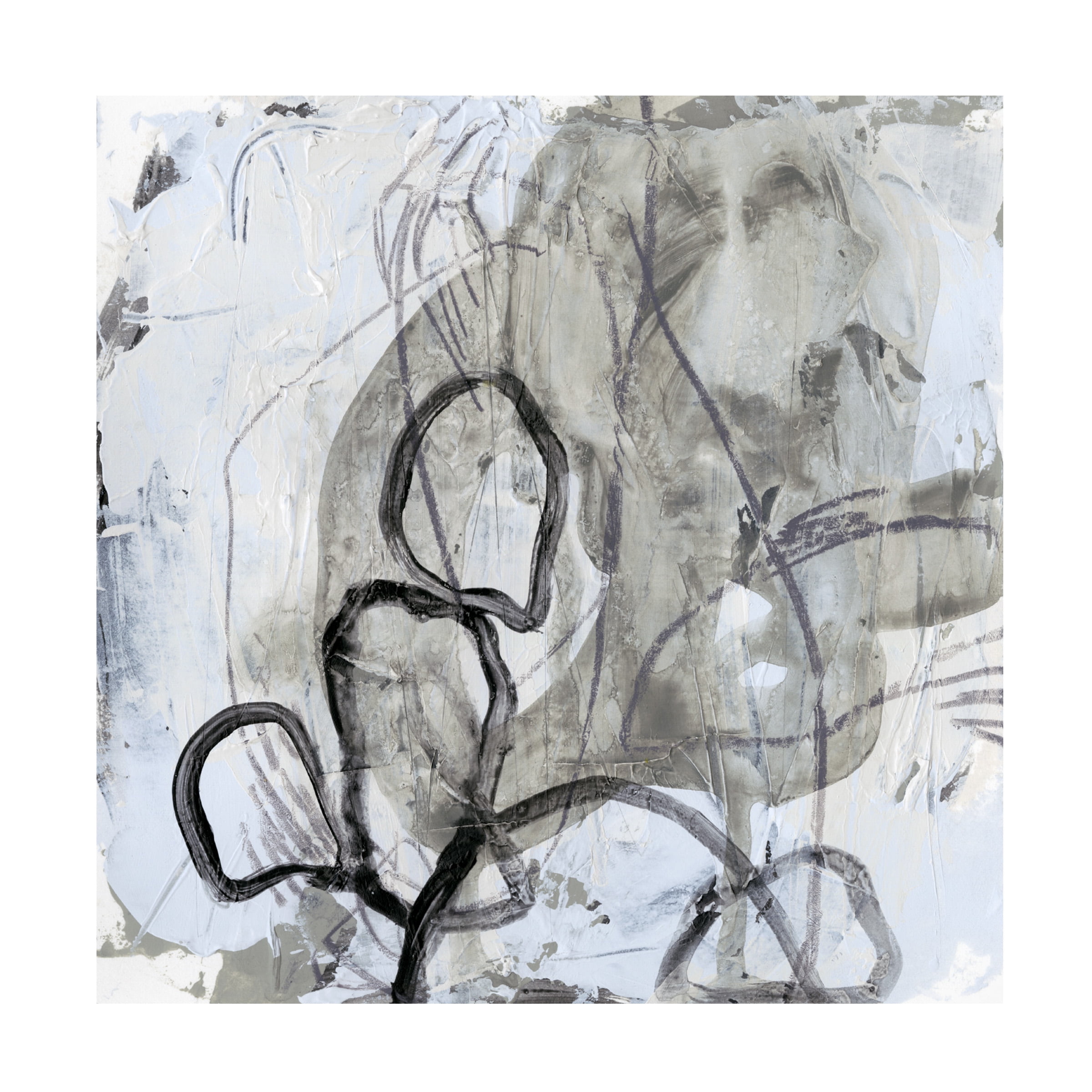 June Erica Vess 'Neutral Swipe IV' Canvas Art
