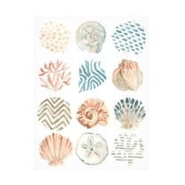 June Erica Vess 'Ocean Patterns II' Canvas Art