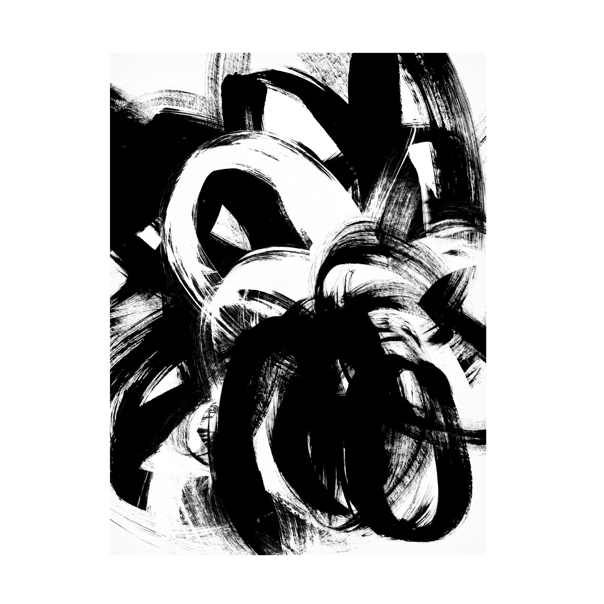 June Erica Vess 'Onyx Swipe IV' Canvas Art