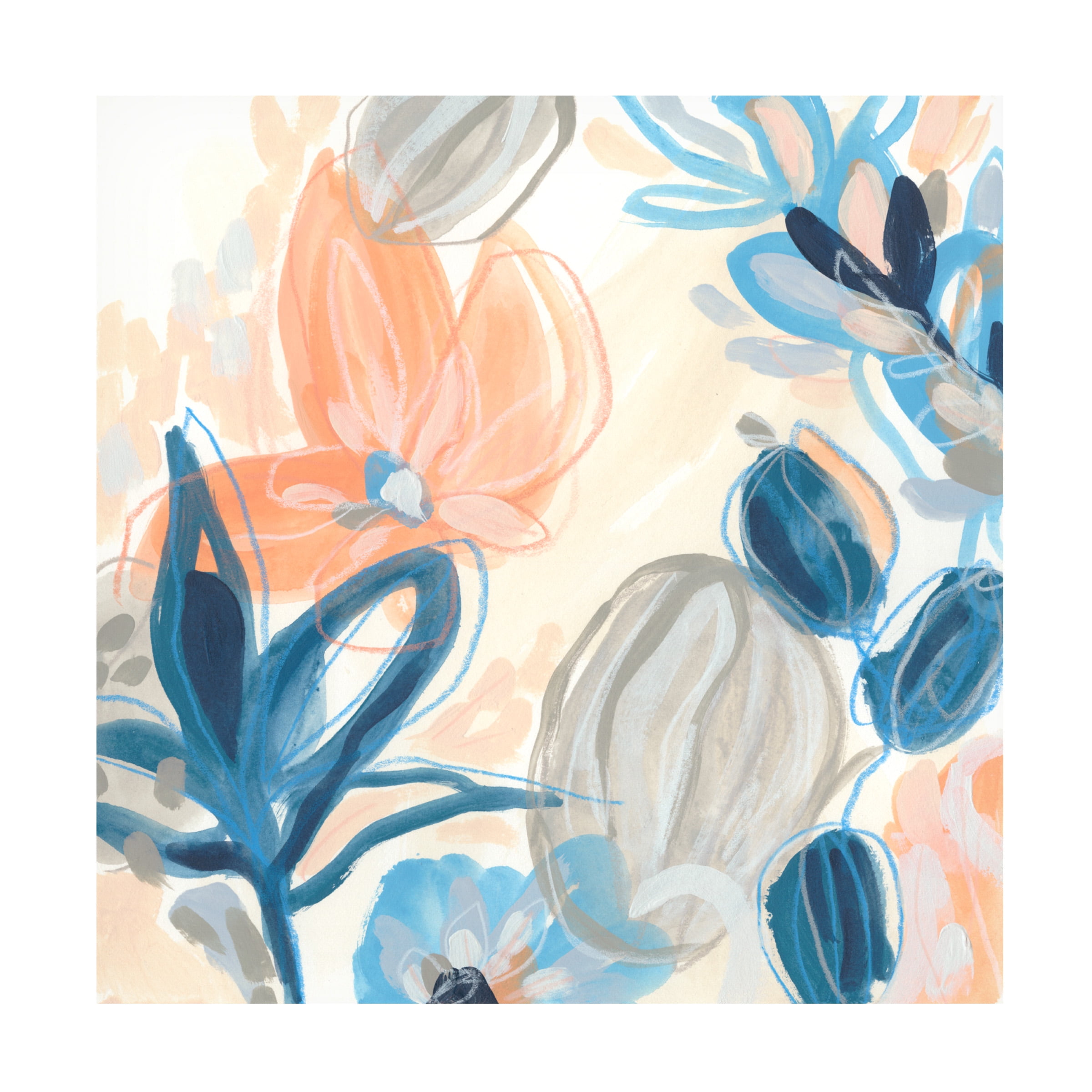 June Erica Vess 'Terra Cotta Blooms I' Canvas Art