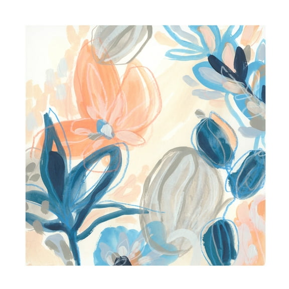 June Erica Vess 'Terra Cotta Blooms I' Canvas Art