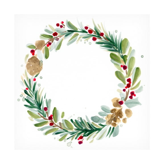 June Erica Vess 'Warm Winter Wishes II' Canvas Art