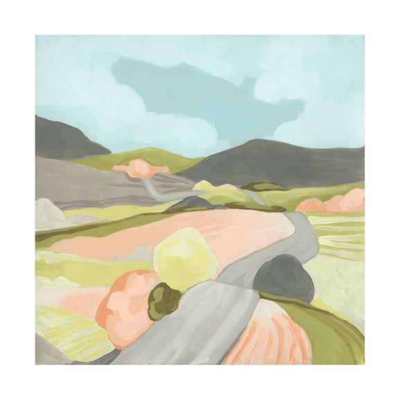 June Erica Vess 'Winding Road II' Canvas Art