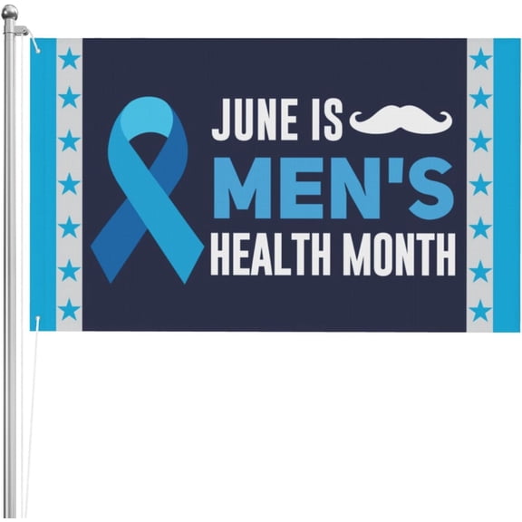 June Is Men'S Health Awareness Month Flag Sign 4x6 Double Sided National Mental Health Month Flag Banner Tapestry For Yard Room Decor No Flagpole