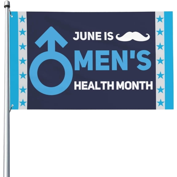June Is Men'S Health Awareness Month Flag Sign 4x6 National Mental Health Month Flag Banner Tapestry For Yard Room Decor No Flagpole